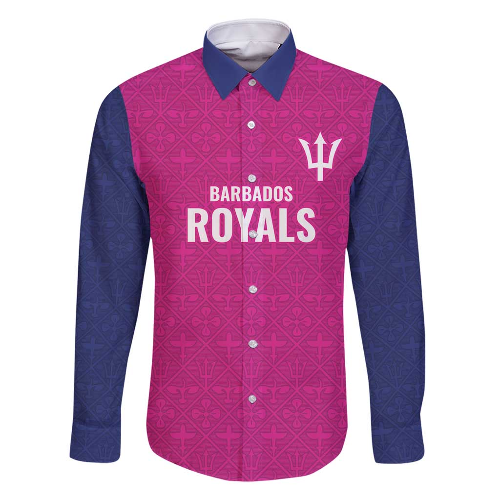 Caribbean Cricket Barbados Custom Family Matching Tank Maxi Dress and Hawaiian Shirt Strike of the Tridents Pink Fury - Wonder Print Shop