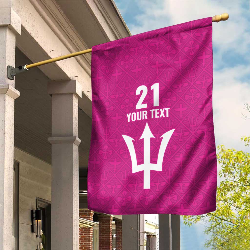 Caribbean Cricket Barbados Custom Garden Flag Strike of the Tridents Pink Fury - Wonder Print Shop
