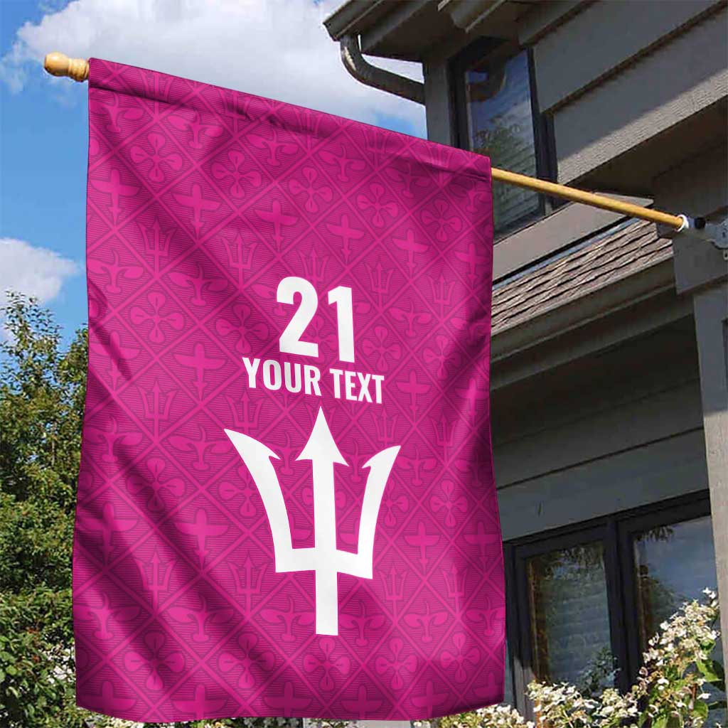 Caribbean Cricket Barbados Custom Garden Flag Strike of the Tridents Pink Fury - Wonder Print Shop