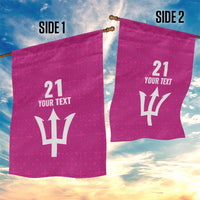Caribbean Cricket Barbados Custom Garden Flag Strike of the Tridents Pink Fury - Wonder Print Shop