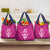 Caribbean Cricket Barbados Custom Grocery Bag Strike of the Tridents Pink Fury - Wonder Print Shop