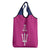 Caribbean Cricket Barbados Custom Grocery Bag Strike of the Tridents Pink Fury - Wonder Print Shop