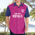 Caribbean Cricket Barbados Custom Hawaiian Shirt Strike of the Tridents Pink Fury - Wonder Print Shop