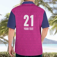 Caribbean Cricket Barbados Custom Hawaiian Shirt Strike of the Tridents Pink Fury - Wonder Print Shop