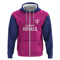 Caribbean Cricket Barbados Custom Hoodie Strike of the Tridents Pink Fury - Wonder Print Shop