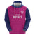 Caribbean Cricket Barbados Custom Hoodie Strike of the Tridents Pink Fury - Wonder Print Shop
