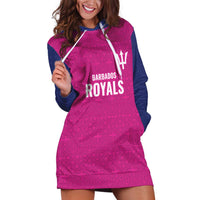 Caribbean Cricket Barbados Custom Hoodie Dress Strike of the Tridents Pink Fury - Wonder Print Shop