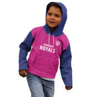 Caribbean Cricket Barbados Custom Kid Hoodie Strike of the Tridents Pink Fury - Wonder Print Shop