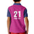 Caribbean Cricket Barbados Custom Kid Polo Shirt Strike of the Tridents Pink Fury - Wonder Print Shop