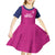 Caribbean Cricket Barbados Custom Kid Short Sleeve Dress Strike of the Tridents Pink Fury - Wonder Print Shop