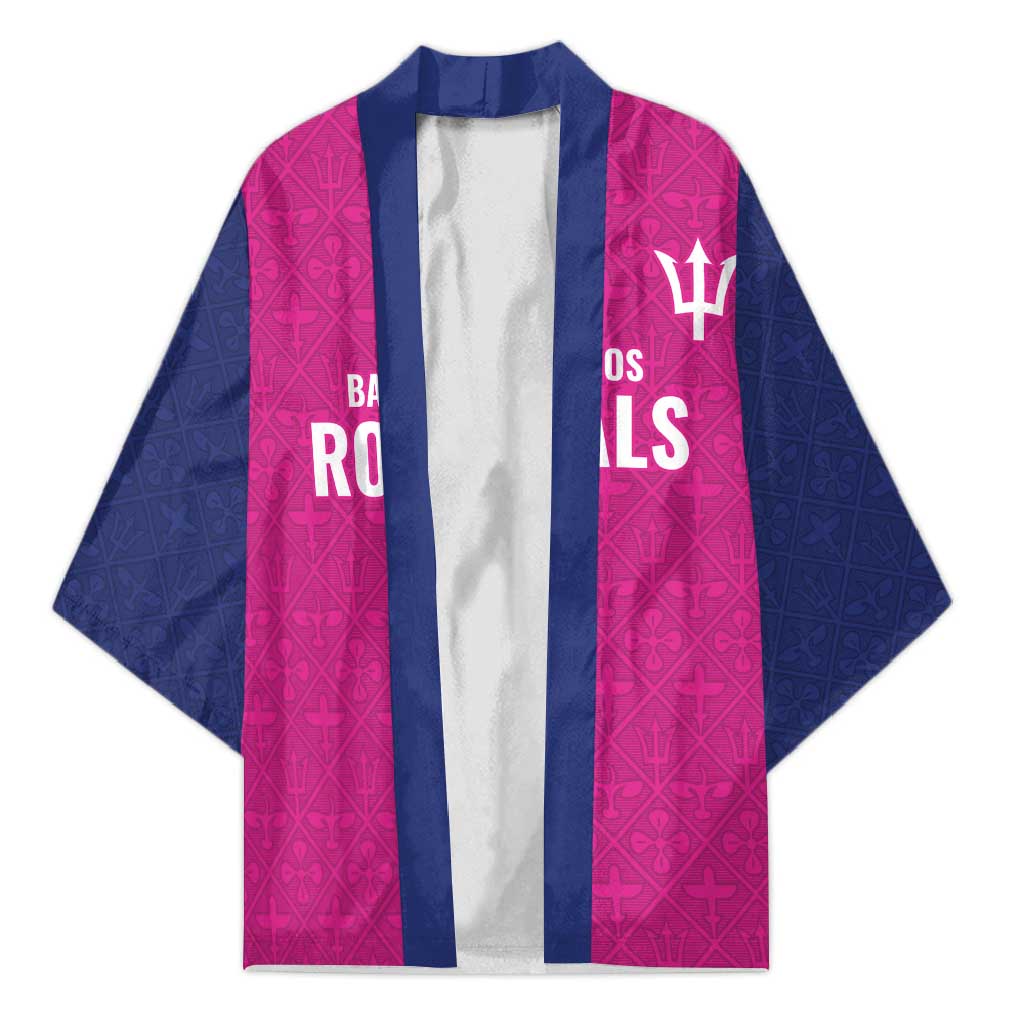 Caribbean Cricket Barbados Custom Kimono Strike of the Tridents Pink Fury - Wonder Print Shop