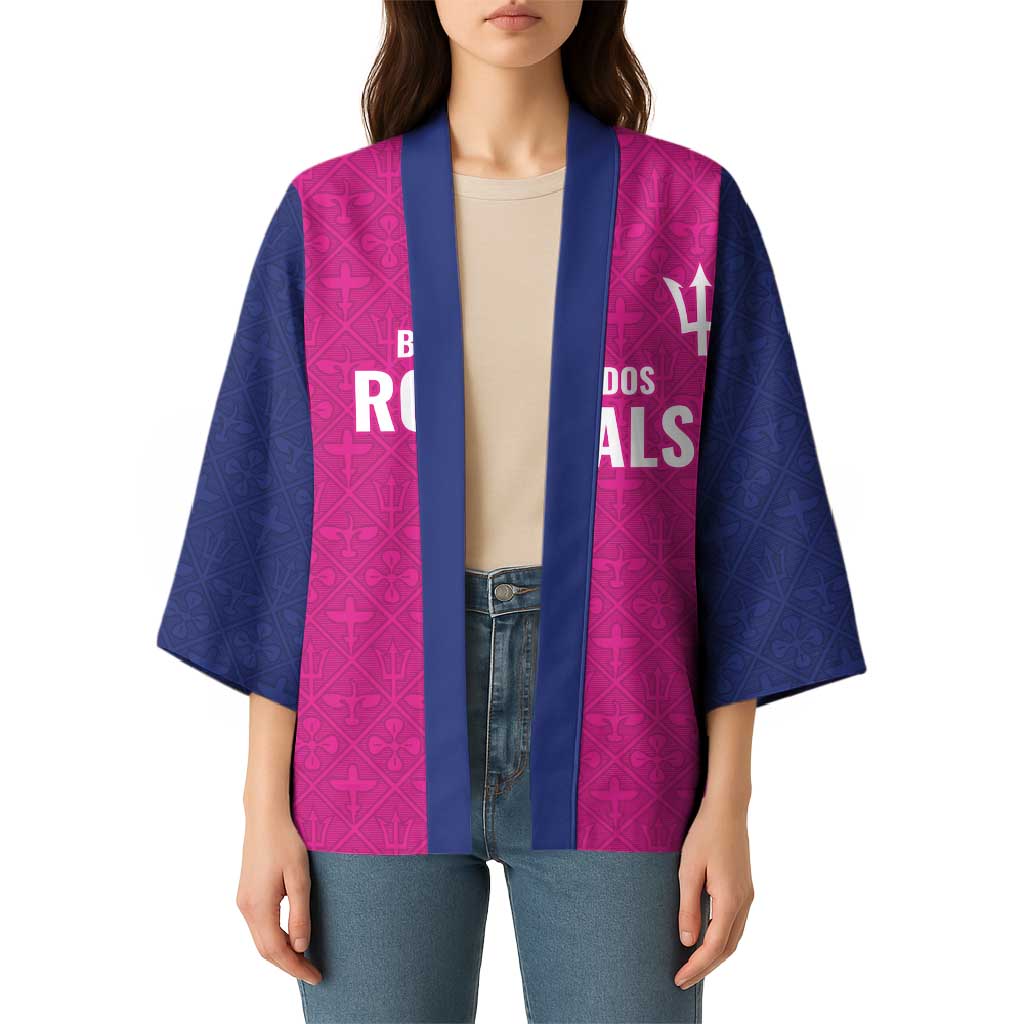Caribbean Cricket Barbados Custom Kimono Strike of the Tridents Pink Fury - Wonder Print Shop