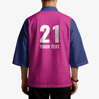 Caribbean Cricket Barbados Custom Kimono Strike of the Tridents Pink Fury - Wonder Print Shop