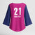 Caribbean Cricket Barbados Custom Kimono Sleeve Blouse Strike of the Tridents Pink Fury - Wonder Print Shop