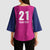 Caribbean Cricket Barbados Custom Kimono Sleeve Blouse Strike of the Tridents Pink Fury - Wonder Print Shop