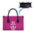 Caribbean Cricket Barbados Custom Leather Bag Strike of the Tridents Pink Fury - Wonder Print Shop