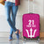 Caribbean Cricket Barbados Custom Luggage Cover Strike of the Tridents Pink Fury - Wonder Print Shop