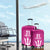 Caribbean Cricket Barbados Custom Luggage Cover Strike of the Tridents Pink Fury - Wonder Print Shop