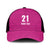 Caribbean Cricket Barbados Custom Mesh Trucker Cap Strike of the Tridents Pink Fury - Wonder Print Shop