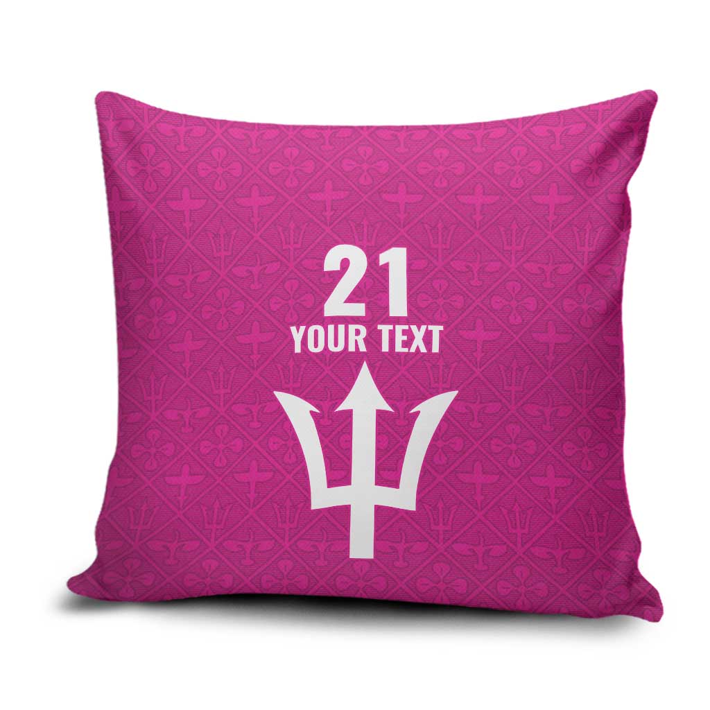 Caribbean Cricket Barbados Custom Pillow Cover Strike of the Tridents Pink Fury - Wonder Print Shop