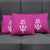 Caribbean Cricket Barbados Custom Pillow Cover Strike of the Tridents Pink Fury - Wonder Print Shop
