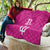 Caribbean Cricket Barbados Custom Quilt Strike of the Tridents Pink Fury - Wonder Print Shop