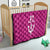 Caribbean Cricket Barbados Custom Quilt Strike of the Tridents Pink Fury - Wonder Print Shop