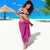 Caribbean Cricket Barbados Custom Sarong Strike of the Tridents Pink Fury - Wonder Print Shop