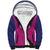 Caribbean Cricket Barbados Custom Sherpa Hoodie Strike of the Tridents Pink Fury - Wonder Print Shop