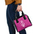Caribbean Cricket Barbados Custom Shoulder Handbag Strike of the Tridents Pink Fury - Wonder Print Shop