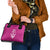 Caribbean Cricket Barbados Custom Shoulder Handbag Strike of the Tridents Pink Fury - Wonder Print Shop