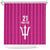 Caribbean Cricket Barbados Custom Shower Curtain Strike of the Tridents Pink Fury - Wonder Print Shop
