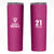 Caribbean Cricket Barbados Custom Skinny Tumbler Strike of the Tridents Pink Fury - Wonder Print Shop