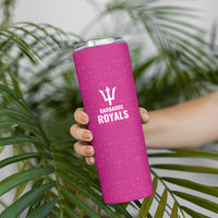 Caribbean Cricket Barbados Custom Skinny Tumbler Strike of the Tridents Pink Fury - Wonder Print Shop