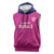 Caribbean Cricket Barbados Custom Sleeveless Hoodie Strike of the Tridents Pink Fury - Wonder Print Shop