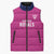 Caribbean Cricket Barbados Custom Sleeveless Puffer Jacket Strike of the Tridents Pink Fury - Wonder Print Shop