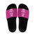 Caribbean Cricket Barbados Custom Slide Sandals Strike of the Tridents Pink Fury - Wonder Print Shop
