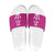 Caribbean Cricket Barbados Custom Slide Sandals Strike of the Tridents Pink Fury - Wonder Print Shop