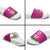 Caribbean Cricket Barbados Custom Slide Sandals Strike of the Tridents Pink Fury - Wonder Print Shop