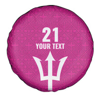 Caribbean Cricket Barbados Custom Spare Tire Cover Strike of the Tridents Pink Fury - Wonder Print Shop