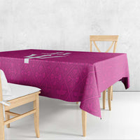 Caribbean Cricket Barbados Custom Tablecloth Strike of the Tridents Pink Fury - Wonder Print Shop