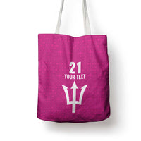 Caribbean Cricket Barbados Custom Tote Bag Strike of the Tridents Pink Fury - Wonder Print Shop