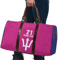 Caribbean Cricket Barbados Custom Travel Bag Strike of the Tridents Pink Fury - Wonder Print Shop