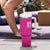 Caribbean Cricket Barbados Custom Tumbler With Handle Strike of the Tridents Pink Fury - Wonder Print Shop