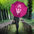 Caribbean Cricket Barbados Custom Umbrella Strike of the Tridents Pink Fury - Wonder Print Shop