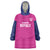 Caribbean Cricket Barbados Custom Wearable Blanket Hoodie Strike of the Tridents Pink Fury - Wonder Print Shop