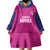 Caribbean Cricket Barbados Custom Wearable Blanket Hoodie Strike of the Tridents Pink Fury - Wonder Print Shop