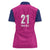 Caribbean Cricket Barbados Custom Women Polo Shirt Strike of the Tridents Pink Fury - Wonder Print Shop