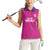 Caribbean Cricket Barbados Custom Women Sleeveless Polo Shirt Strike of the Tridents Pink Fury - Wonder Print Shop