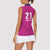 Caribbean Cricket Barbados Custom Women Sleeveless Polo Shirt Strike of the Tridents Pink Fury - Wonder Print Shop